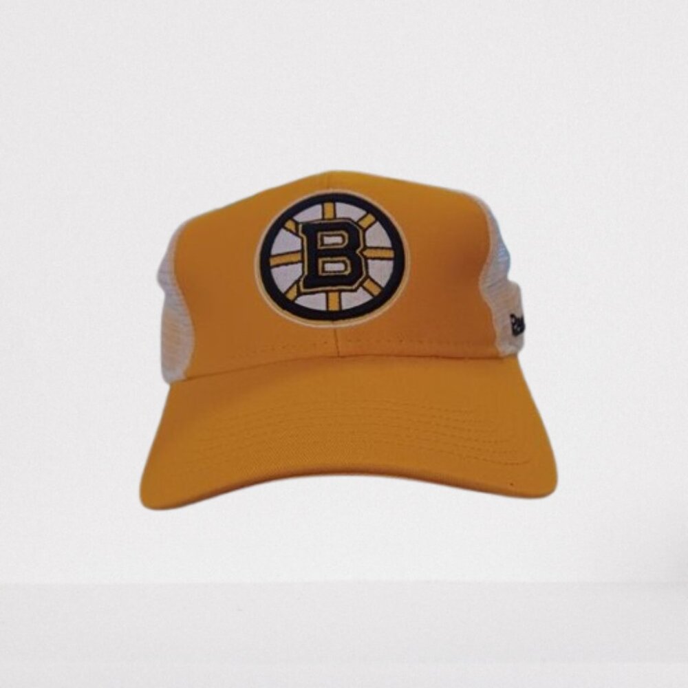 Reebok NHL Boston Bruins Cap Hat Mesh Trucker NEW